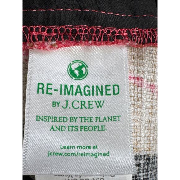 J. Crew Women's Tropical Palms Bright Pink Multicolor Shorts Size 4 - Picture 4 of 6